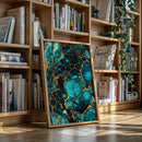 Electric Tides in Teal and Gold