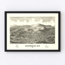 Vintage Map of Ellenville, New York 1887