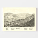 Vintage Map of Hunter, New York 1890