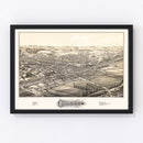 Vintage Map of Ilion, New York 1881