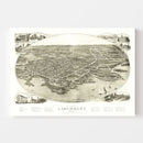 Vintage Map of Larchmont, New York 1904