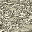 Vintage Map of Le Roy, New York 1892