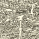 Vintage Map of Malone, New York 1886