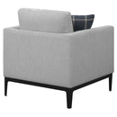 Saba - Upholstered Chair With Reversible Cushions - Gray by HouseOfZazla