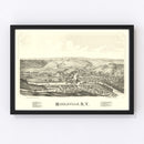 Vintage Map of Middleville, New York 1890