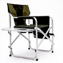 Padded Folding Outdoor Chair With Side Table And Storage Pockets, Lightweight Oversized Directors Chair For Indoor, Outdoor Camping, Picnics And Fishing by HouseOfZazla