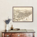 Vintage Map of Newburgh, New York 1900