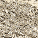 Vintage Map of Newburgh, New York 1900