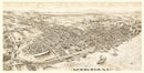 Vintage Map of Newburgh, New York 1900