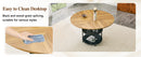 47.3-Inch Diameter Modern Splicing Circular Dining Table by HouseOfZazla