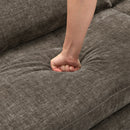 2-in-1 Sofa 82' Three-Seater with Sofa Bed and Reversible Recliner, Dark Grey Chenille