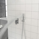 Dual Shower Head System With 12" Square Rain Shower And Rough In Valve