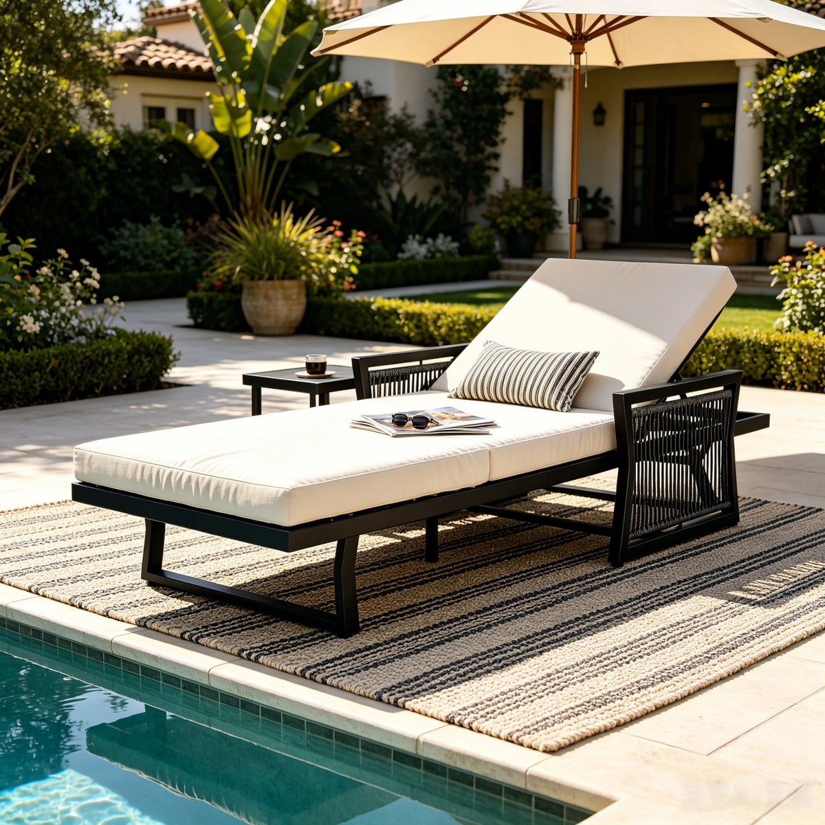 Black Mix Chaise Lounge Set, photo 6 of 10