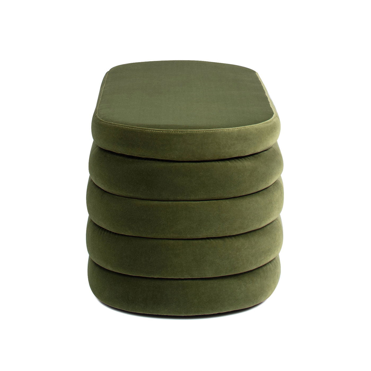 Fuji - Upholstered Oval Storage Bench, photo 15 of 34
