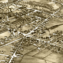 Vintage Map of Rockland, Massachusetts 1881