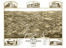 Vintage Map of Rockland, Massachusetts 1881
