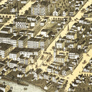 Vintage Map of Plattsburgh, New York 1877