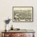 Vintage Map of Oneida, New York 1874