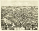 Vintage Map of Oneida, New York 1874