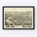 Vintage Map of Oneida, New York 1874