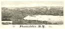 Vintage Map of Skaneateles, New York 1884