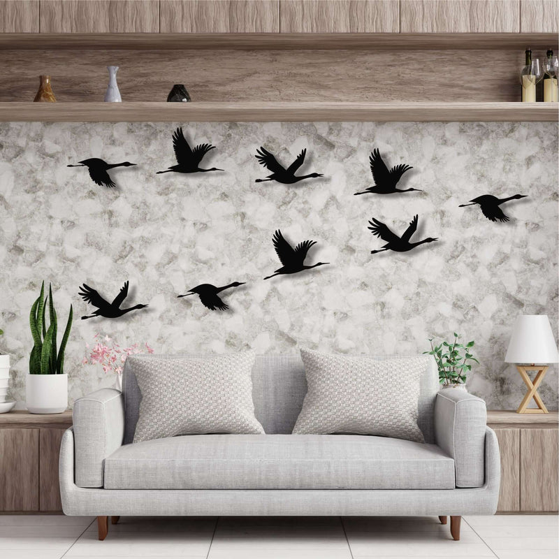 Cranes Metal Wall Art