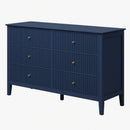 Modern 6 Drawer Fluted Dresser by HouseOfZazla
