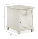 Newport - Chairside End Table - Alabaster