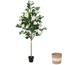 Artificial Camellia Tree 5-FT Faux Plants Indoor