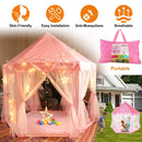 Kids Play Tents Princess for Girls Princess Castle Children Playhouse Indoor Outdoor Use w/ Carry Case by GBruno Store