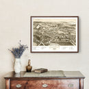 Vintage Map of Sandwich Village, Massachusetts 1884