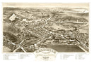 Vintage Map of Sandwich Village, Massachusetts 1884