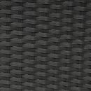 6-Piece Patio Furniture Set Outdoor Sectional Sofa with Glass Table, Ottomans for Pool, Backyard, Lawn (Black)