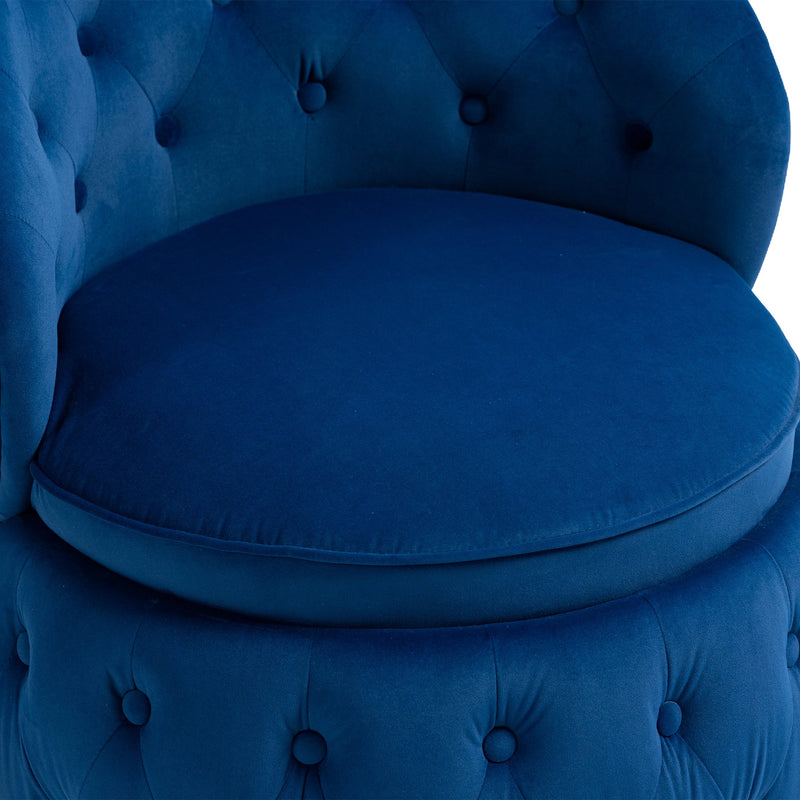 360 Degree Swivel Cuddle Barrel Accent Storage Chairs, Round Armchairs with Wide Upholstered, Fluffy Velvet Fabric Chair for Living Room, Bedroom, Office, Waiting Rooms
