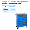 Rolling Metal Tool Chest with 7 Drawers, 20" Steel Cabinet by HouseOfZazla