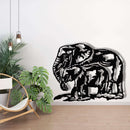 Elephant Family Metal Wall Art