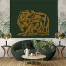 Elephant Family Metal Wall Art