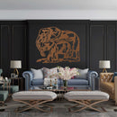 Elephant Family Metal Wall Art