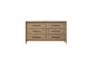 Panel Bedroom Set With 3 Drawer Nightstand, Casual Dresser, Cane Mirror, 3 Drawer Cane Front Chest And Bench by HouseOfZazla