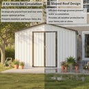 10' x 12' Garden Sheds Outdoor Storage Sheds by HouseOfZazla