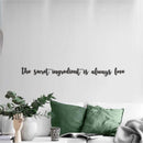 The Secret Ingredient Is Always Love Metal Wall Art