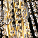 24-Inch Gold Crystal Chandelier, 12-Light French Empire Style Ceiling Light by HouseOfZazla