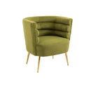 Accent Chair, leisure single chair with Golden feet