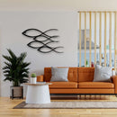 Fish Family Metal Wall Art