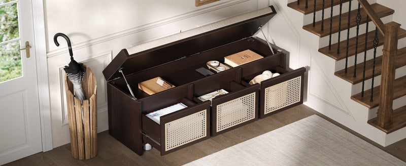 TREXM 48" Entryway Shoe Bench, photo 5 of 10