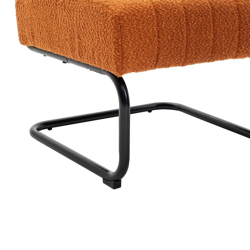 Accent Chair - Modern Industrial Slant Armchair with Metal Frame - Premium High Density Soft Single chair for Living Room Bedroom