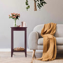 2-Tier Nightstand End Side Wooden Legs Table for Bedroom by LJGDeals