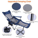 Foldable Camping Chair with Reclining Backrest & Carry Bag by GBruno Store
