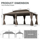 14' X 24' Hardtop Gazebo