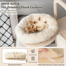 55 Inch Tall Multi-Level Cat Tree with Washable Removable Cushions-Natural by LJGDeals